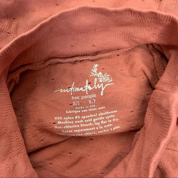 Free People Intimately Seamless Mock Neck Eyelet Bodysuit - Picture 2 of 8